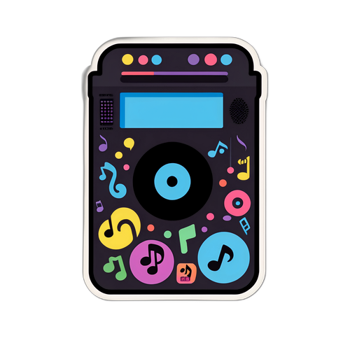 สติกเกอร์ติดเพลง MP3 ขนาดจิ๋ว