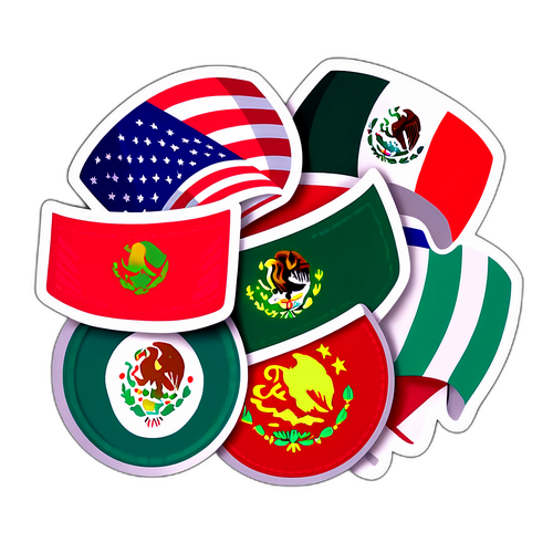 貨幣與國旗主題的貼紙