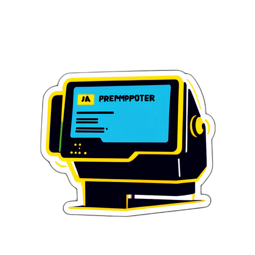 Teleprompter mit inspirierendem Slogan