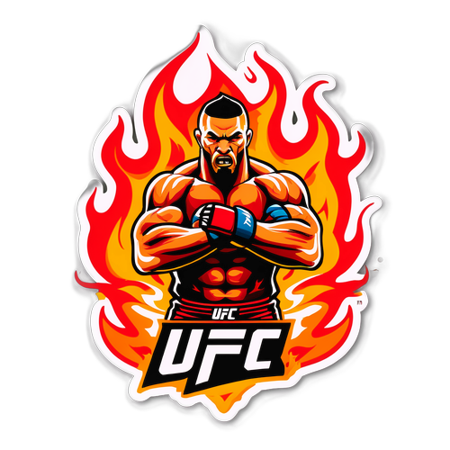Sticker UFC 317: Combattente Intenso