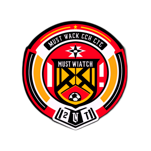 Đồ án với hình ảnh bóng đá và các logo của New York City và Atlanta United