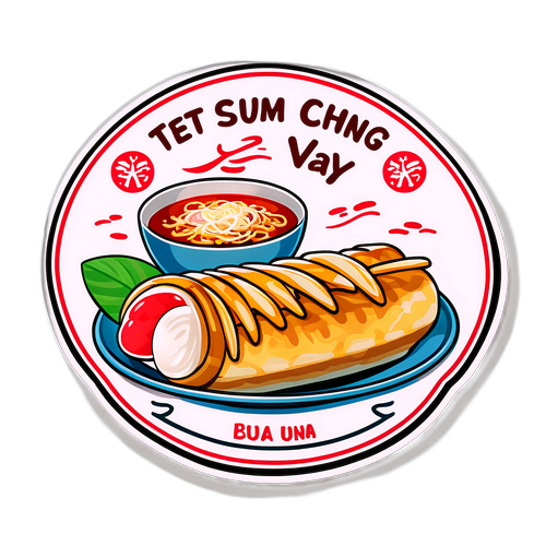 Sticker bánh chưng Tết Sum Vầy
