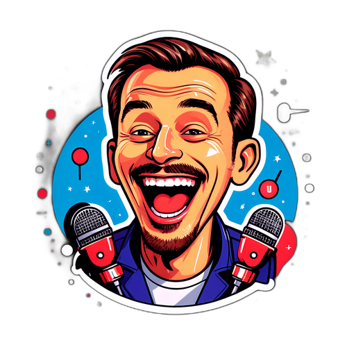 Samolepka s karikaturou Petra Nárožného