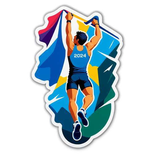 Élancez-vous vers l'excellence : Découvrez le sticker Olympique qui fait grimper l'adrénaline !