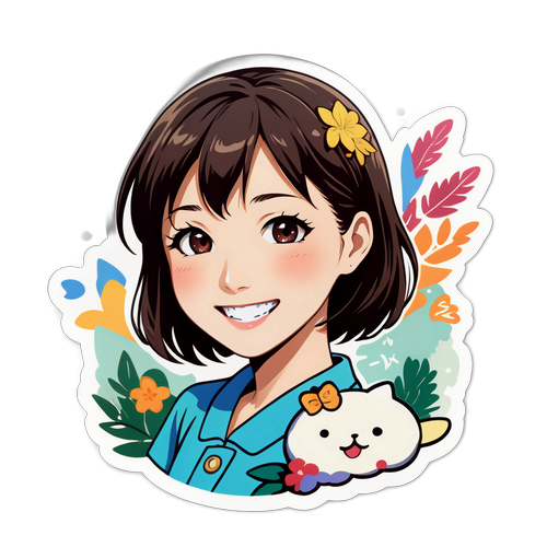晴れやかな微笑みのデザイン