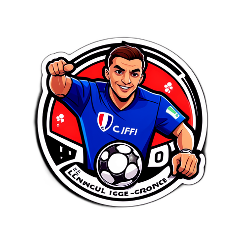 法國足球甲級聯賽比賽激情貼紙