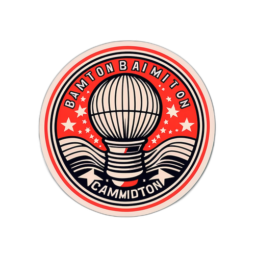 Sticker Kejuaraan Badminton Dunia Retro