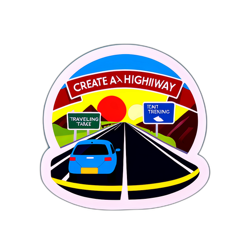 สร้างสติ๊กเกอร์ไฮเวย์ที่สนุกสนาน