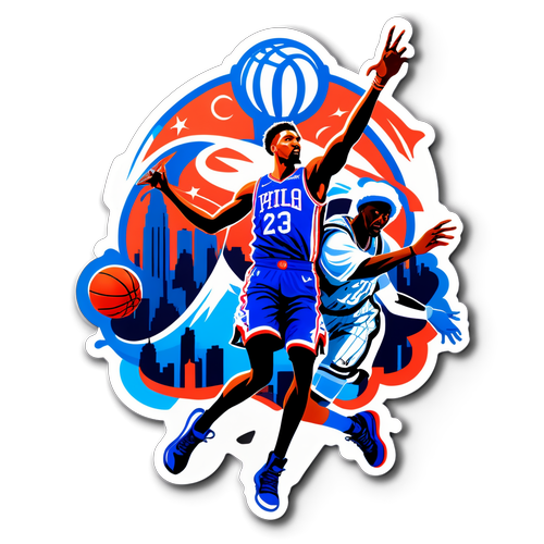 Sticker ng Pagsasanib ng Nets at 76ers