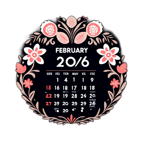 Kalendar Elegan Februari 2026