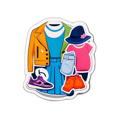 트렌디 패션 아이템 스티커