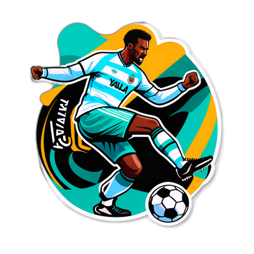 Fotbollsspelare som gör mål