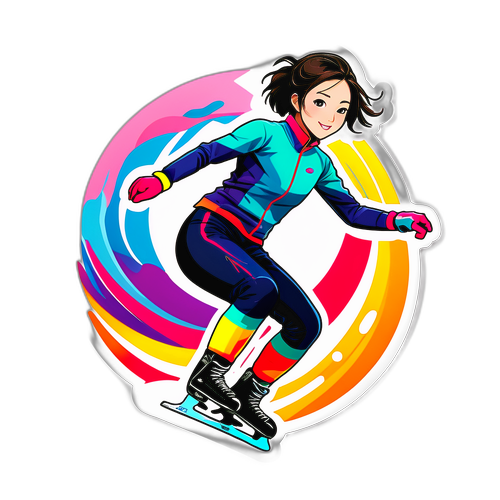 Vibrant Sticker av Kaori Sakamoto