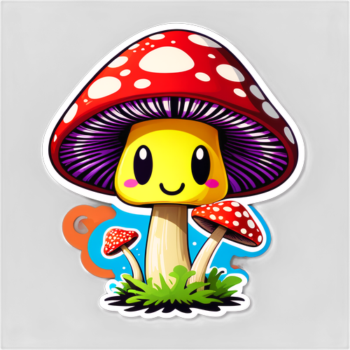 Unleash Your Imagination with the Grooviest Mushroom Character You've Ever Seen!