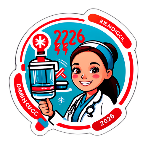 2026年医療報酬改訂テーマの医療機器と笑顔の医師