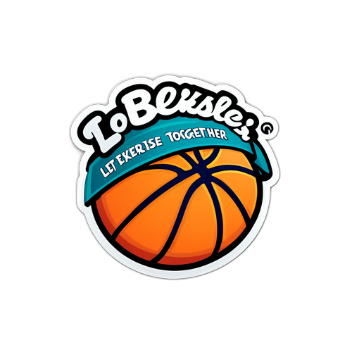運動主題籃球貼紙
