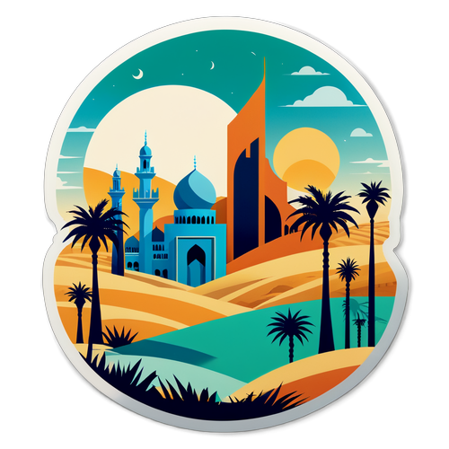 Collage de paysages arabes en Arabie Saoudite
