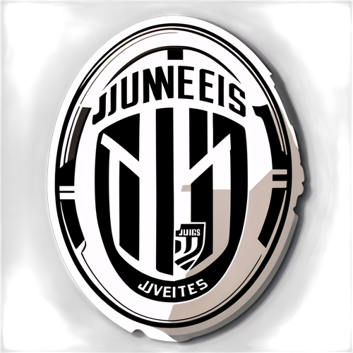 Autocollant stylisé du logo de la Juventus