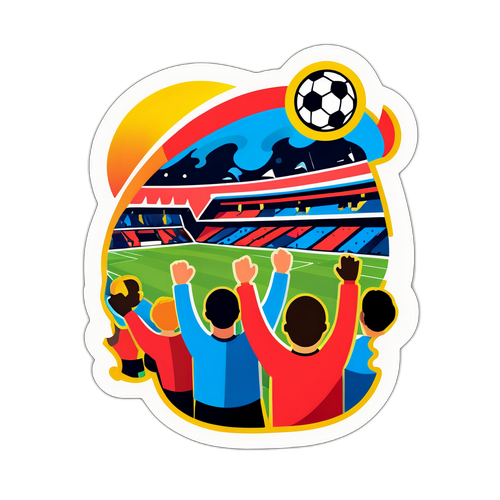 บรรยากาศฟุตบอลที่เต็มไปด้วยแฟนๆ