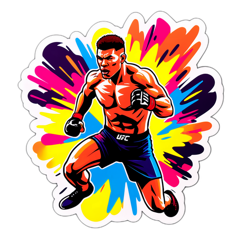 Actievolle sticker voor UFC 322