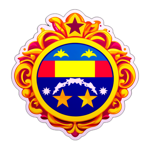 Abstrakt representation av Venezuelas flagga