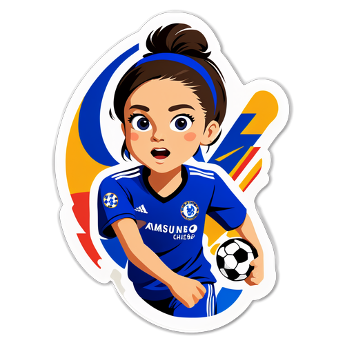 Sticker przedstawiający Chelsea w akcji