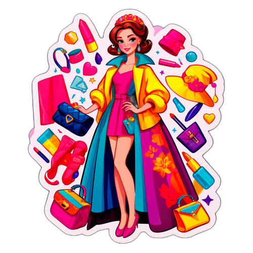 Модный образ с элементами красоты