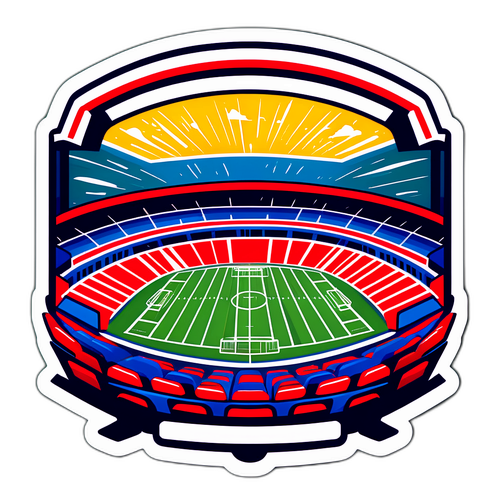 Thể hiện đam mê bóng đá với hình dán sân vận động