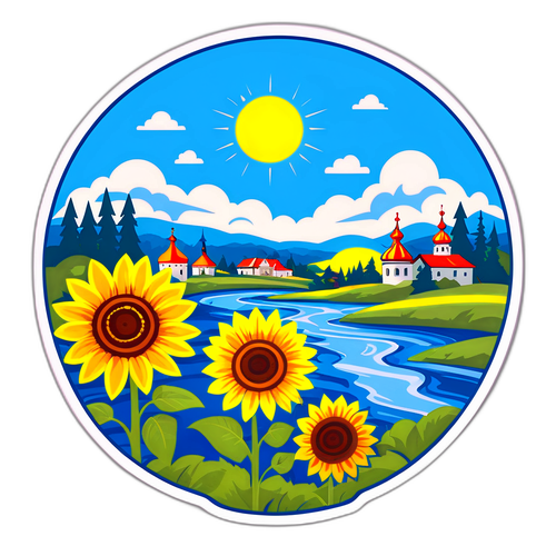 Стікери з пейзажем Покровського