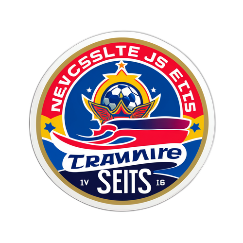Stiker Energetik untuk Penggemar Newcastle Jets