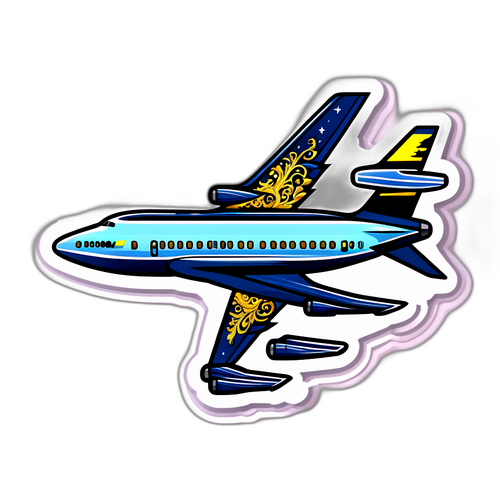 Brunei szultán Boeing 747 matrica