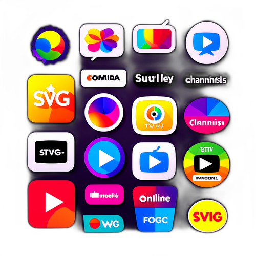 Sticker cu diverse canale TV online