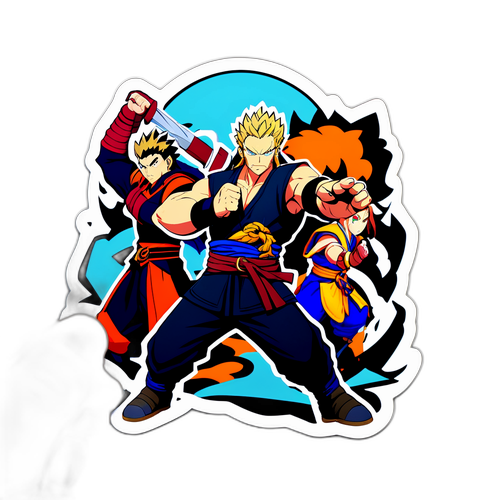 A sticker de estilo anime de 'Record of Ragnarok'