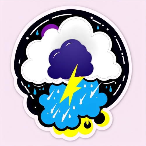 Brace Yourself for Impact! The Most Awe-Inspiring Thunderstorm Watch Sticker You've Ever Seen!