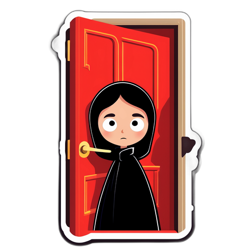 Persona misteriosa dietro la porta