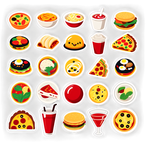 World Foodie Sticker Set