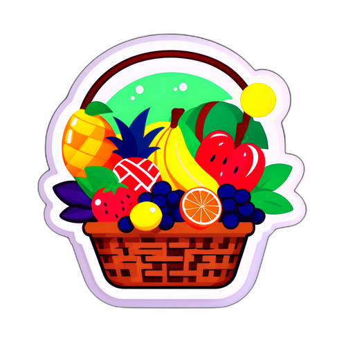여름의 생기를 담은 과일 바구니