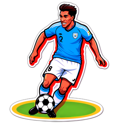 Desain Karikatur Pemain Sepak Bola