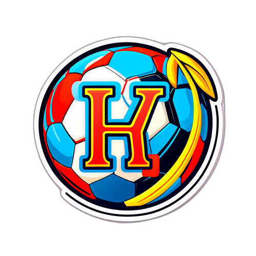 Desain Stiker H Bertema Sepak Bola