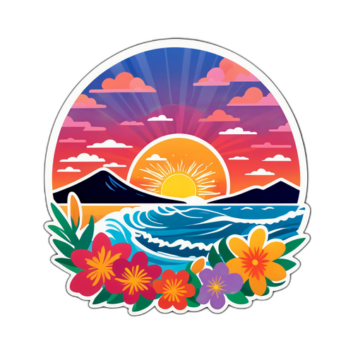 Seizoenssticker voor Nieuw-Caledonië