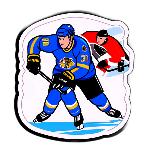 Sanni Ahola jääkiekkoottelussa