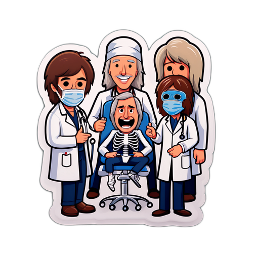 Quirky Spinal Tap Scene Sticker