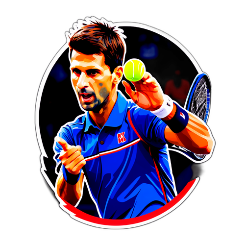 Sticker af Novak Djokovic