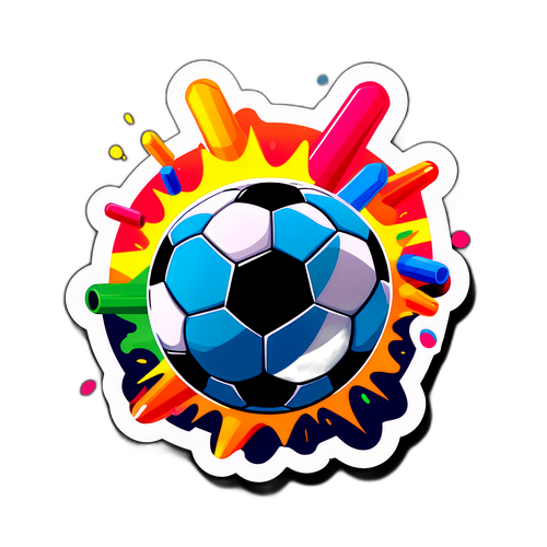 Diseño gráfico de un balón de fútbol en el campo de Ceará