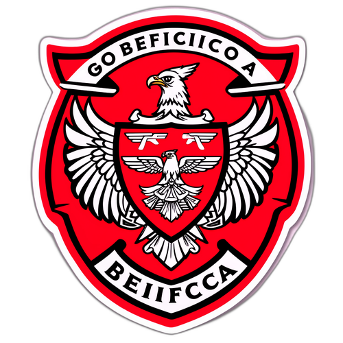 สติกเกอร์โลโก้เบนฟิก้าในสไตล์โมเดิร์น