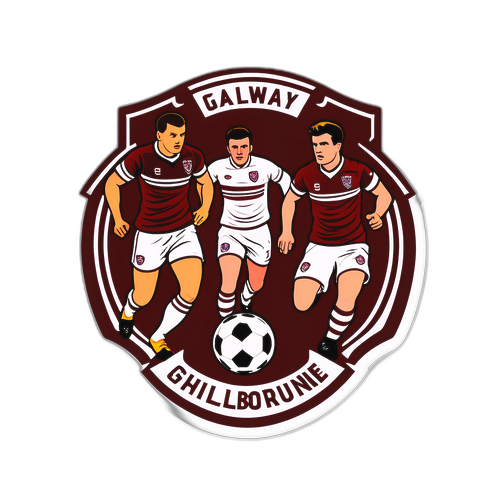 Sticker ya Mpira wa Miguu wa Galway na Shelbourne