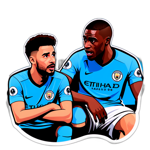 Diálogo între jucătorii Man City și Newcastle United