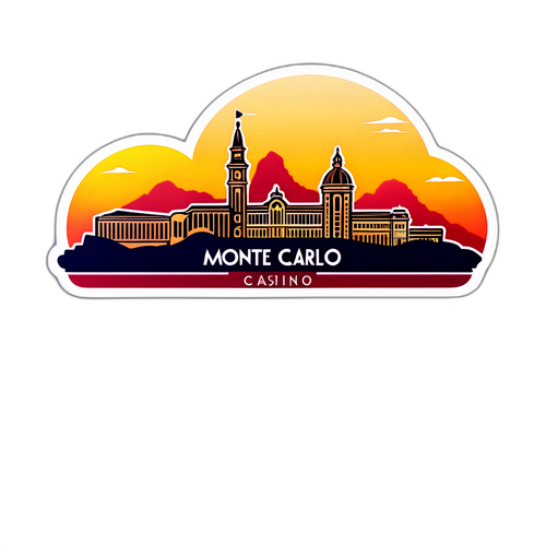 Vista di Monte Carlo al Tramonto