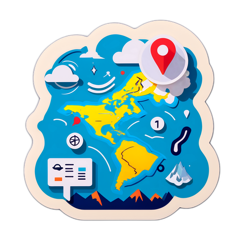 Deprem Bilgilerini Gösteren Harita Stickerı