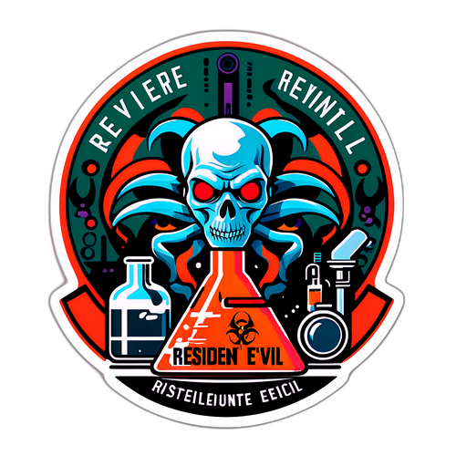 Adesivo Resident Evil: Laboratório Místico
